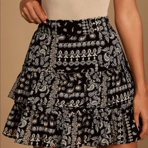 Free People Melissa Tiered Mini Skirt